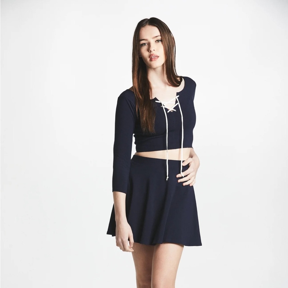 Lecole Des Femmes Manara lace up two piece